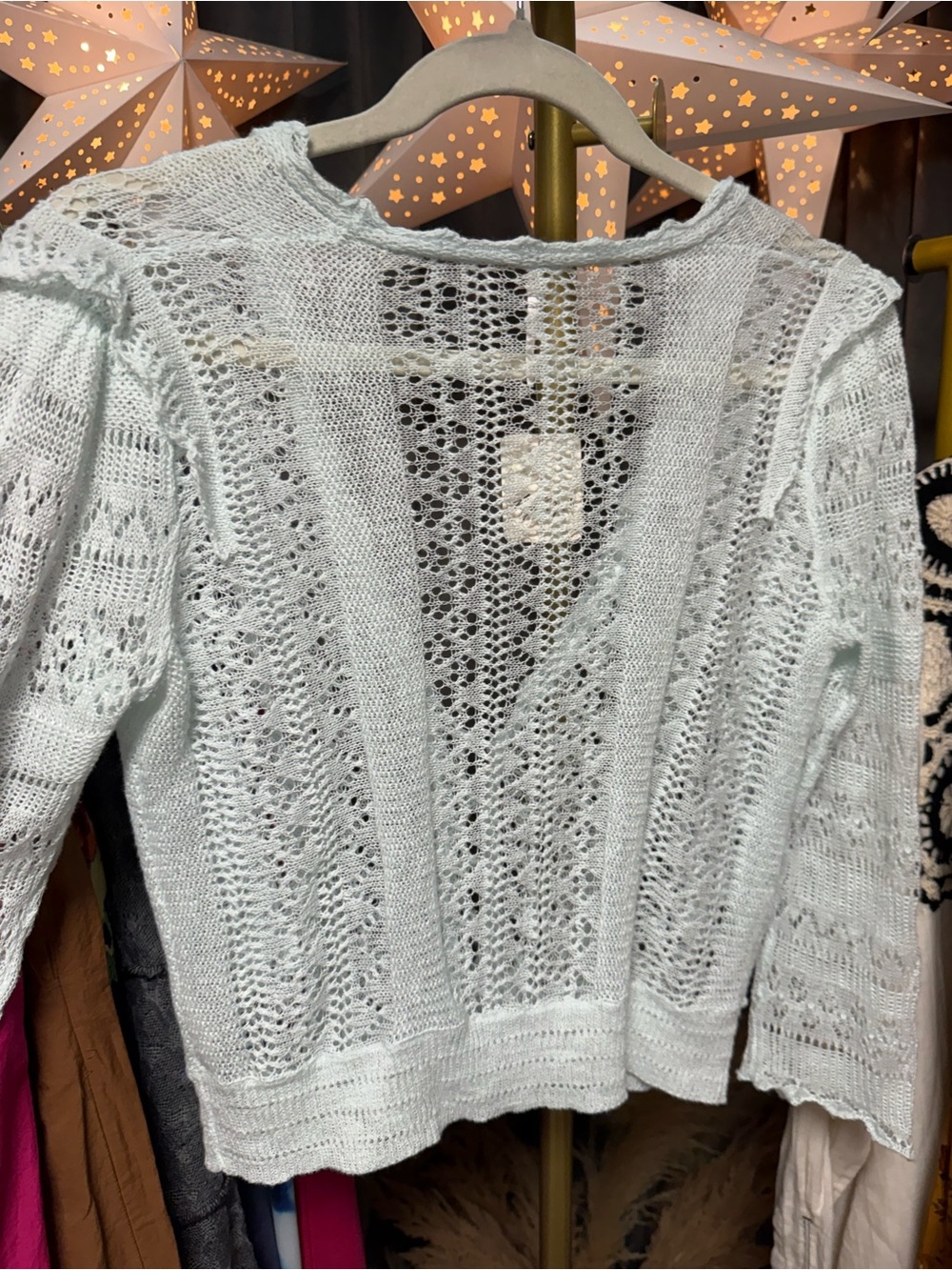 Free People Serendipity Knit Cardi in Ice Castle - Picture 9 of 10